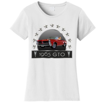 VINTAGE 1965 GTO CONVERTIBLE CLASSIC AMERICAN MUSCLE CARS Women's T-Shirt