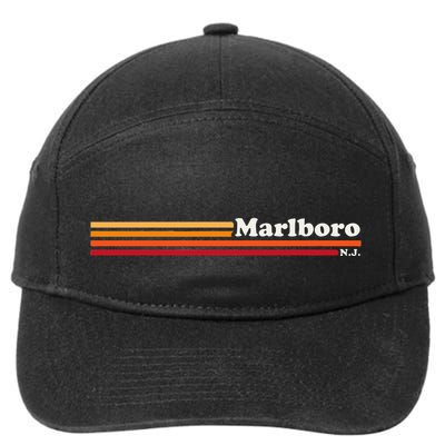 Vintage 1980s Graphic Style M.A.R.L.B.O.R.O New Jersey 7-Panel Snapback Hat