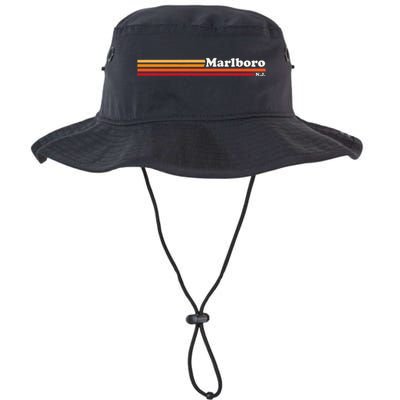 Vintage 1980s Graphic Style M.A.R.L.B.O.R.O New Jersey Bucket Hat