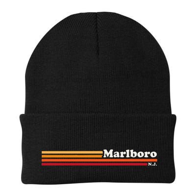 Vintage 1980s Graphic Style M.A.R.L.B.O.R.O New Jersey Beanie