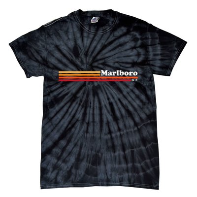 Vintage 1980s Graphic Style M.A.R.L.B.O.R.O New Jersey Tie-Dye T-Shirt