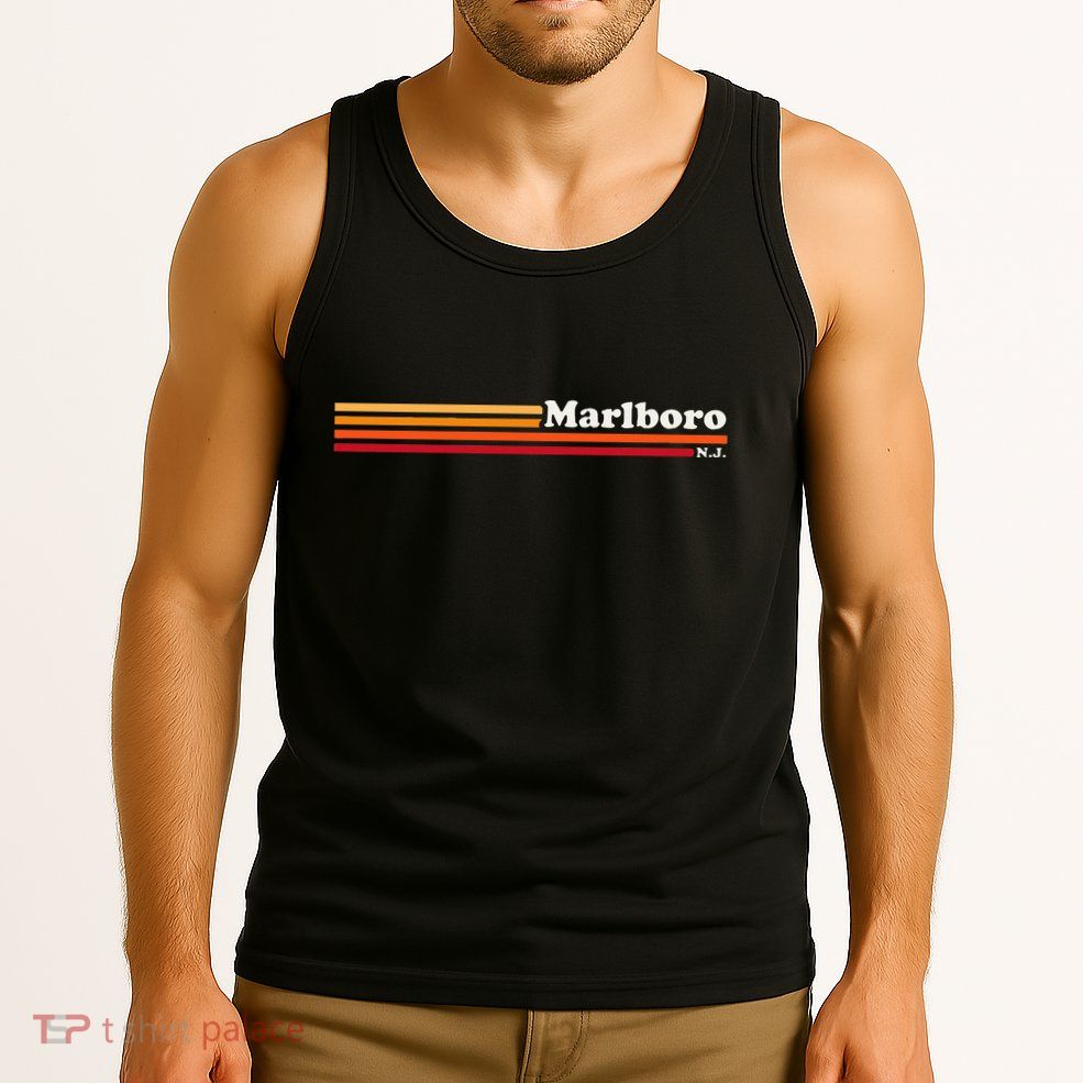 Vintage 1980s Graphic Style M.A.R.L.B.O.R.O New Jersey Tank Top