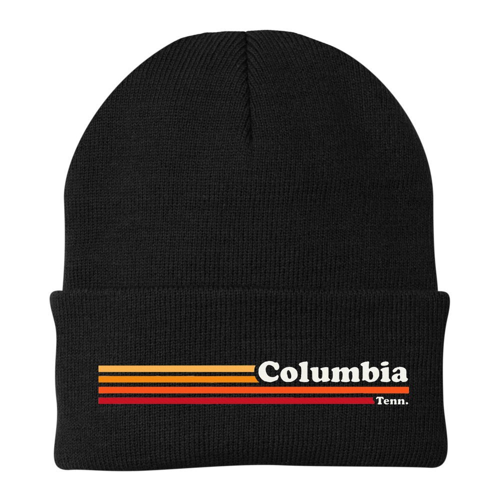 Vintage 1980s Graphic Style Columbia Tennessee Beanie