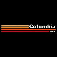 Vintage 1980s Graphic Style Columbia Tennessee Womens T-Shirt