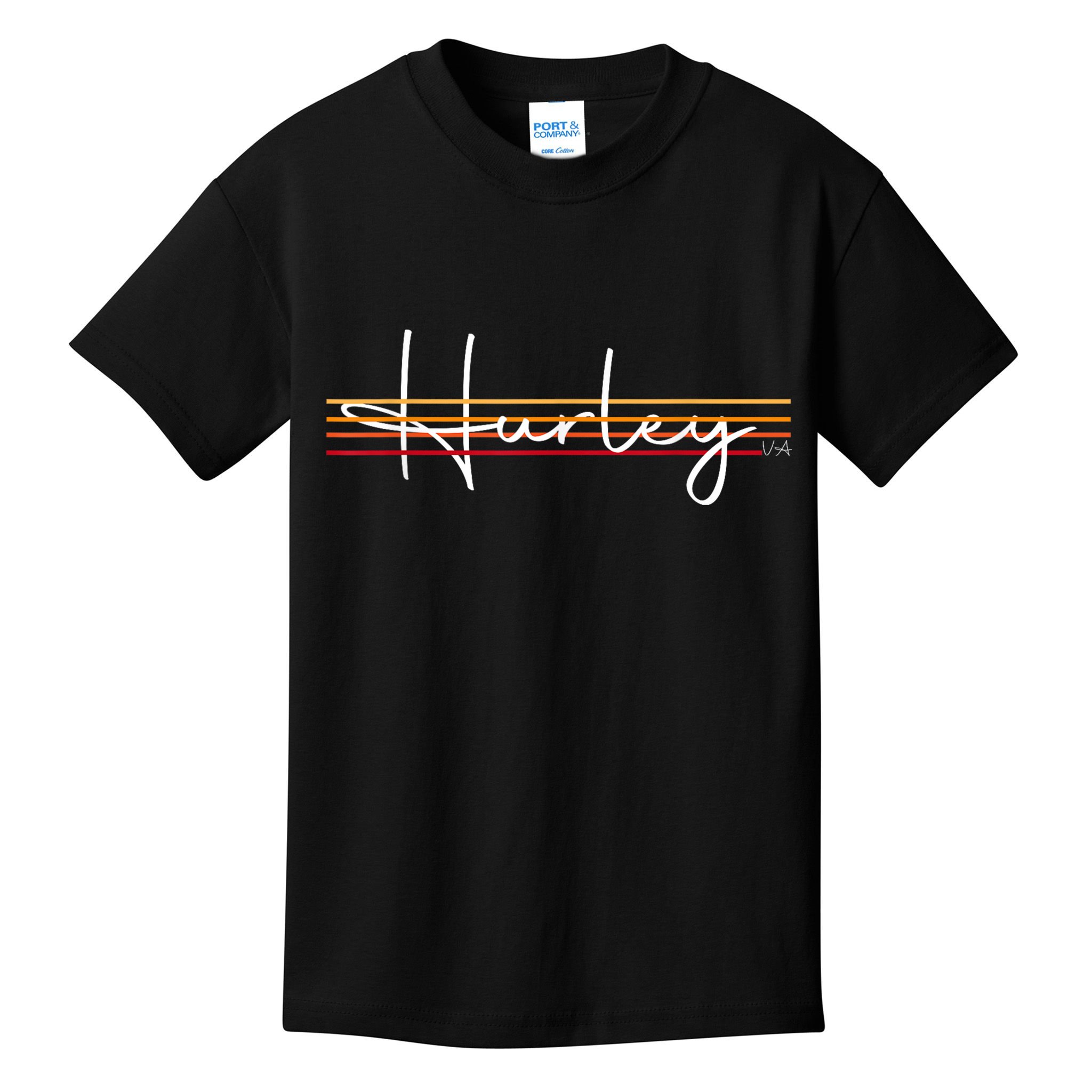 Vintage 1980s Graphic Style Hurley Virginia Kids T-Shirt