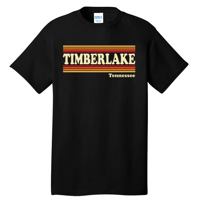 Vintage 1980s Graphic Style Timberlake Tennessee Tall T-Shirt