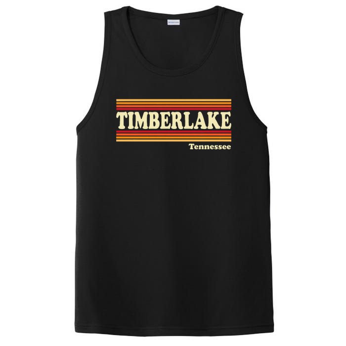 Vintage 1980s Graphic Style Timberlake Tennessee PosiCharge Competitor Tank