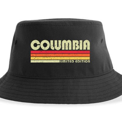 Vintage 1980s Graphic Style Columbia Tennessee Sustainable Bucket Hat