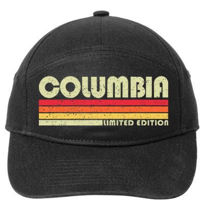 Vintage 1980s Graphic Style Columbia Tennessee 7-Panel Snapback Hat