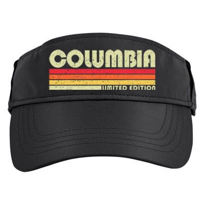 Vintage 1980s Graphic Style Columbia Tennessee Adult Drive Performance Visor