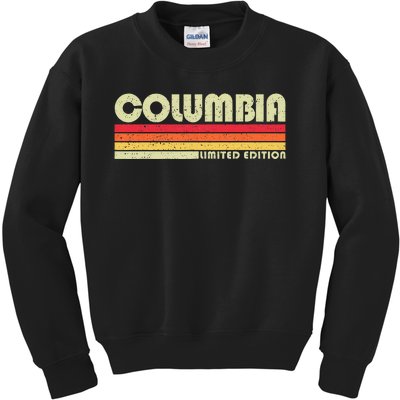 Vintage 1980s Graphic Style Columbia Tennessee Kids Sweatshirt