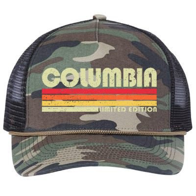 Vintage 1980s Graphic Style Columbia Tennessee Retro Rope Trucker Hat Cap