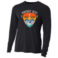 Vintage 1972 Guitars Made In 1972 50 Years Old 50th Birthday Cooling Performance Long Sleeve Crew