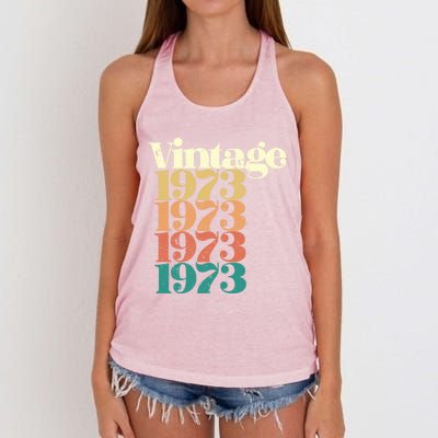 Vintage 1973 Gift Women's Knotted Racerback Tank