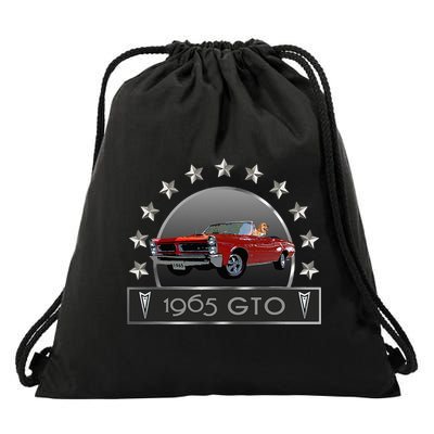 VINTAGE 1965 GTO CONVERTIBLE CLASSIC AMERICAN MUSCLE CARS Drawstring Bag
