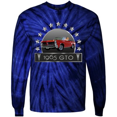 VINTAGE 1965 GTO CONVERTIBLE CLASSIC AMERICAN MUSCLE CARS Tie-Dye Long Sleeve Shirt