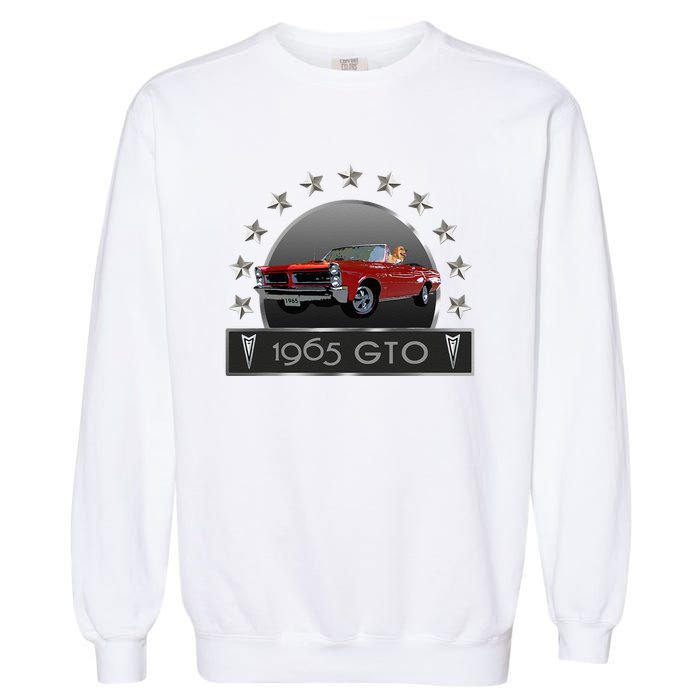 VINTAGE 1965 GTO CONVERTIBLE CLASSIC AMERICAN MUSCLE CARS Garment-Dyed Sweatshirt