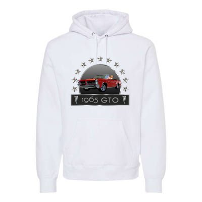 VINTAGE 1965 GTO CONVERTIBLE CLASSIC AMERICAN MUSCLE CARS Premium Hoodie