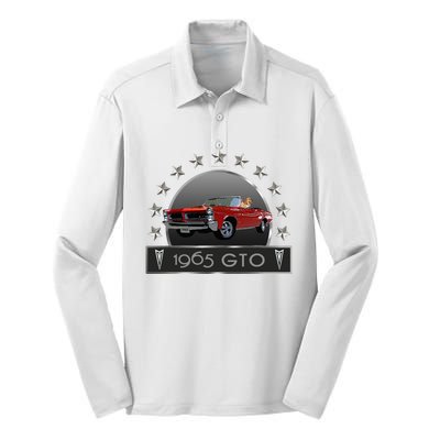 VINTAGE 1965 GTO CONVERTIBLE CLASSIC AMERICAN MUSCLE CARS Silk Touch Performance Long Sleeve Polo