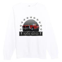 VINTAGE 1965 GTO CONVERTIBLE CLASSIC AMERICAN MUSCLE CARS Premium Crewneck Sweatshirt