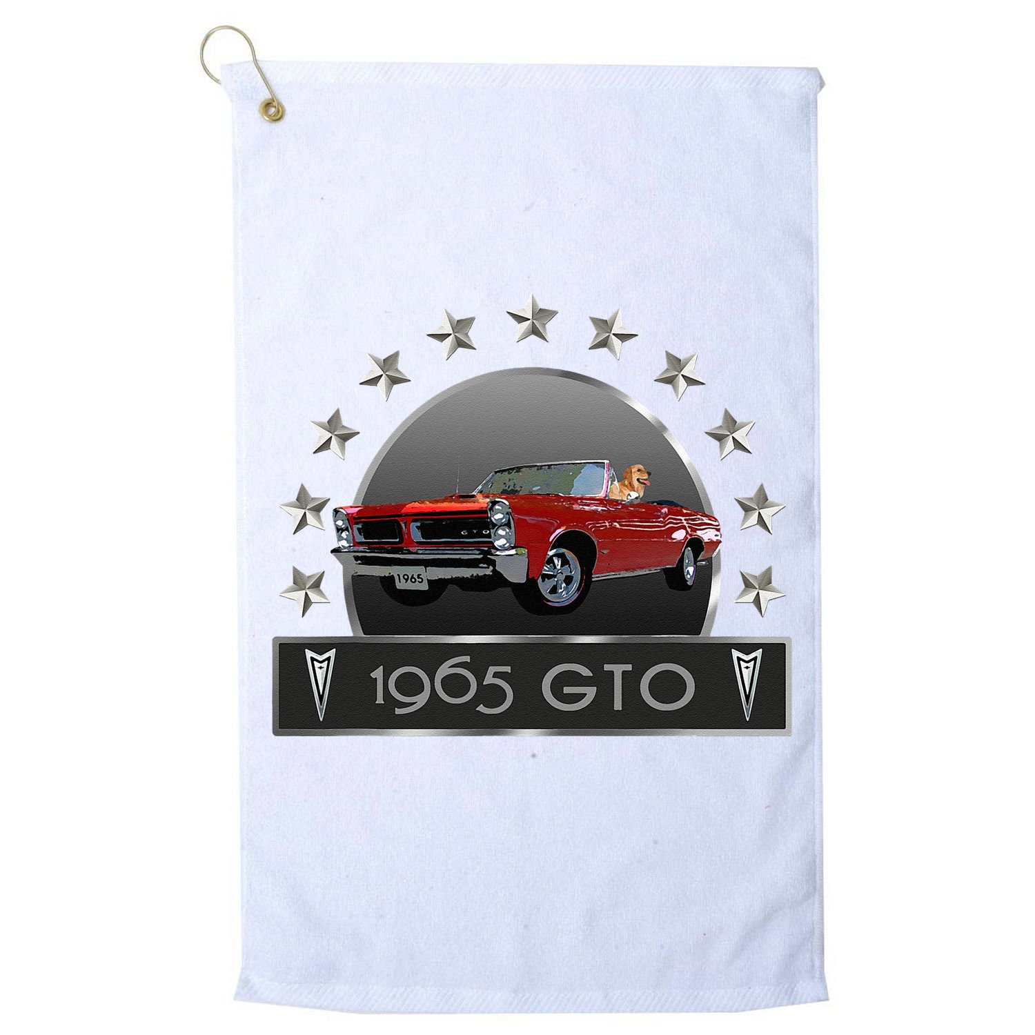 VINTAGE 1965 GTO CONVERTIBLE CLASSIC AMERICAN MUSCLE CARS Golf Towel