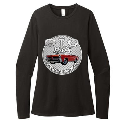 Vintage 1965 Gto Convertible Classic American Muscle Cars Womens CVC Long Sleeve Shirt