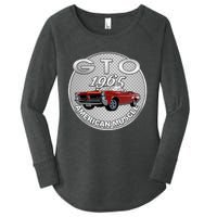 Vintage 1965 Gto Convertible Classic American Muscle Cars Women's Perfect Tri Tunic Long Sleeve Shirt