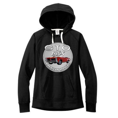 Vintage 1965 Gto Convertible Classic American Muscle Cars Women's Fleece Hoodie