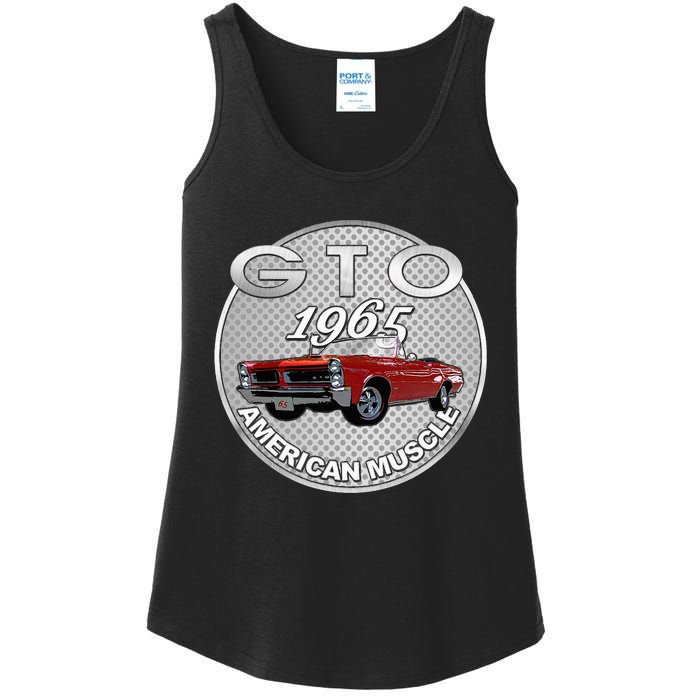 Vintage 1965 Gto Convertible Classic American Muscle Cars Ladies Essential Tank