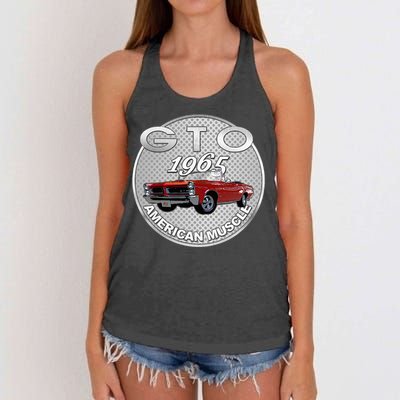 Vintage 1965 Gto Convertible Classic American Muscle Cars Women's Knotted Racerback Tank