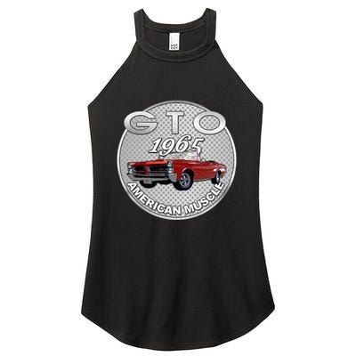 Vintage 1965 Gto Convertible Classic American Muscle Cars Women's Perfect Tri Rocker Tank