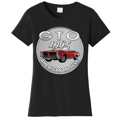 Vintage 1965 Gto Convertible Classic American Muscle Cars Women's T-Shirt