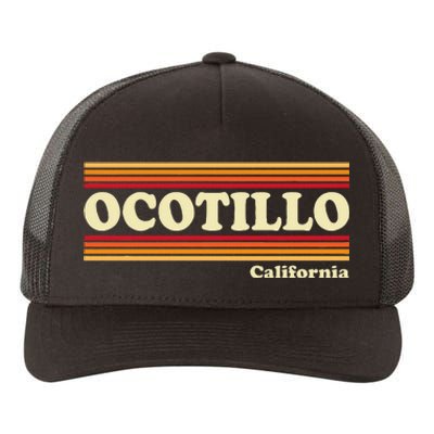 Vintage 1980s Graphic Style Ocotillo California Yupoong Adult 5-Panel Trucker Hat