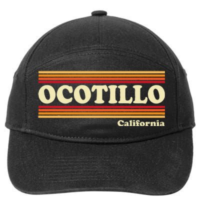 Vintage 1980s Graphic Style Ocotillo California 7-Panel Snapback Hat