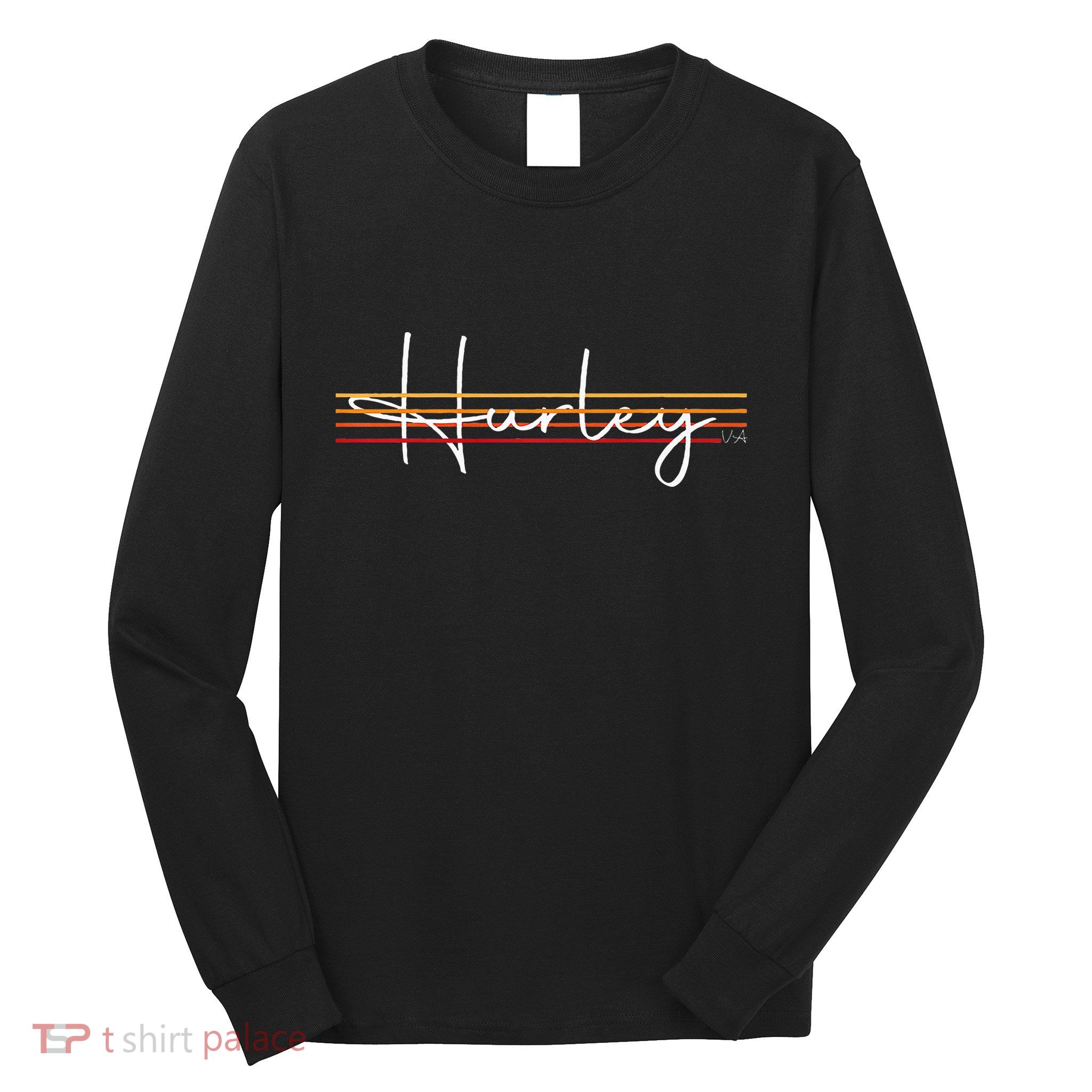 Vintage 1980s Graphic Style Hurley Virginia VA Retro 80s  Long Sleeve Shirt