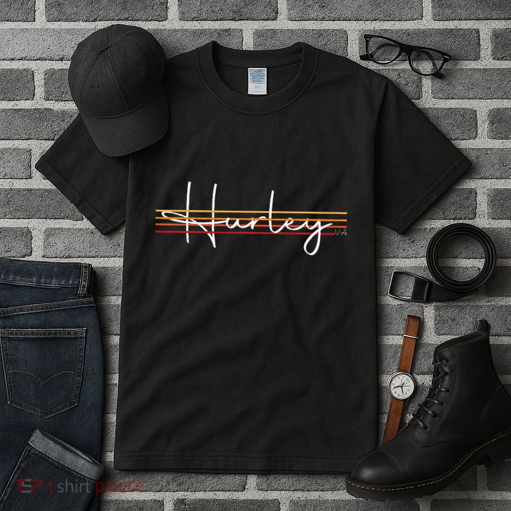 Vintage 1980s Graphic Style Hurley Virginia VA Retro 80s  Tall T-Shirt