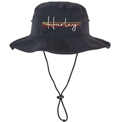 Vintage 1980s Graphic Style Hurley Virginia VA Retro 80s  Bucket Hat