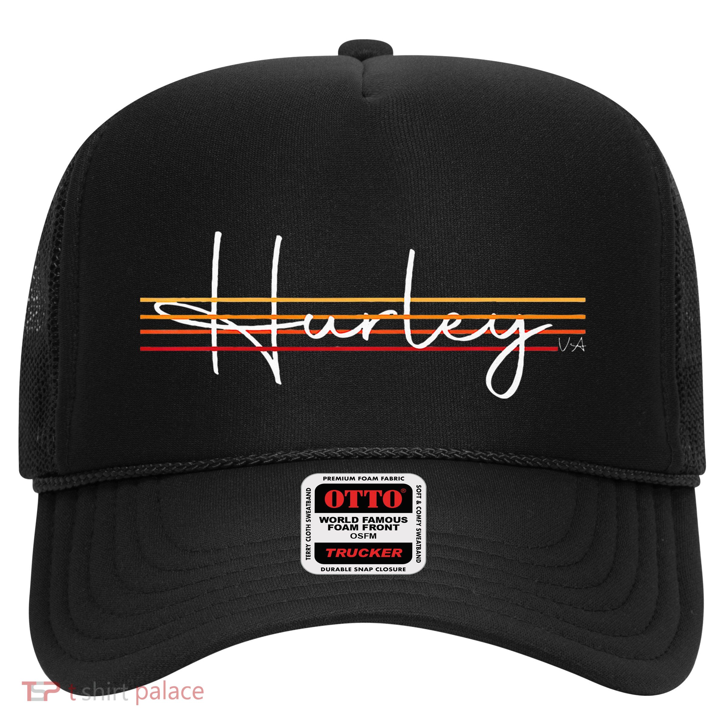 Vintage 1980s Graphic Style Hurley Virginia VA Retro 80s  Trucker Hat