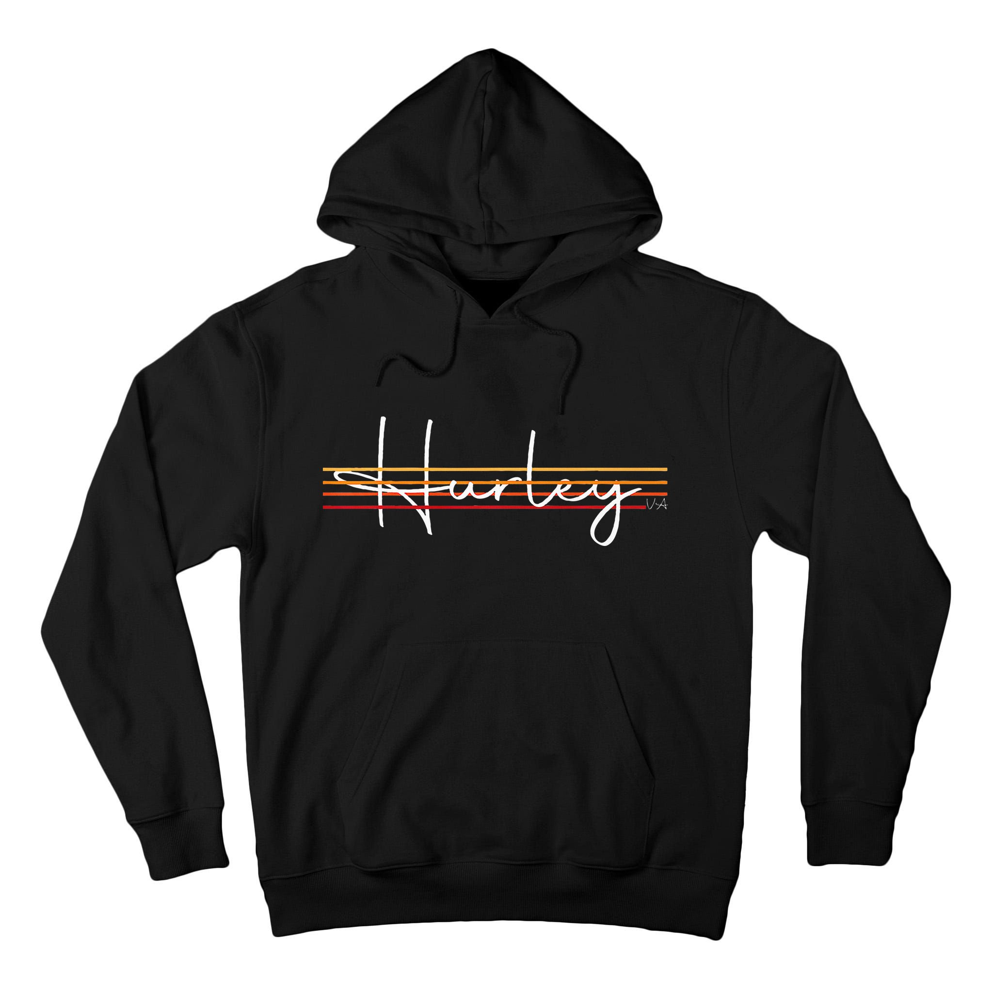 Vintage 1980s Graphic Style Hurley Virginia VA Retro 80s  Tall Hoodie