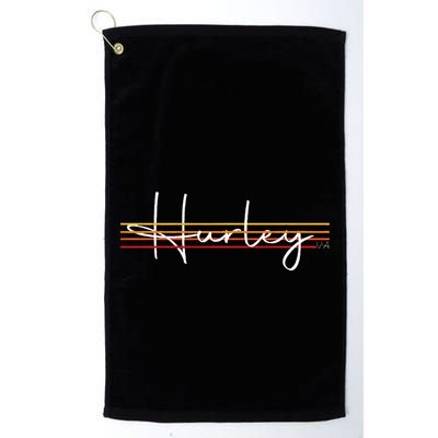 Vintage 1980s Graphic Style Hurley Virginia VA Retro 80s  Golf Towel