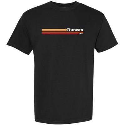 Vintage 1980s Graphic Style Duncan Oklahoma Garment-Dyed Heavyweight T-Shirt