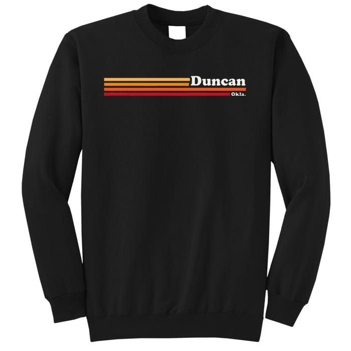 Vintage 1980s Graphic Style Duncan Oklahoma Tall Sweatshirt