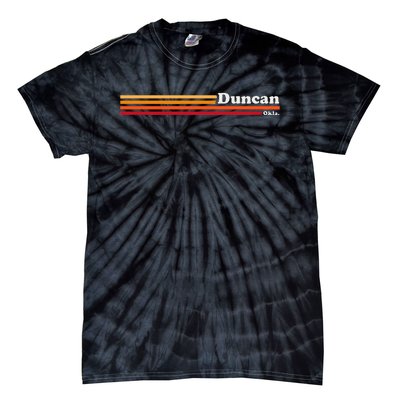 Vintage 1980s Graphic Style Duncan Oklahoma Tie-Dye T-Shirt