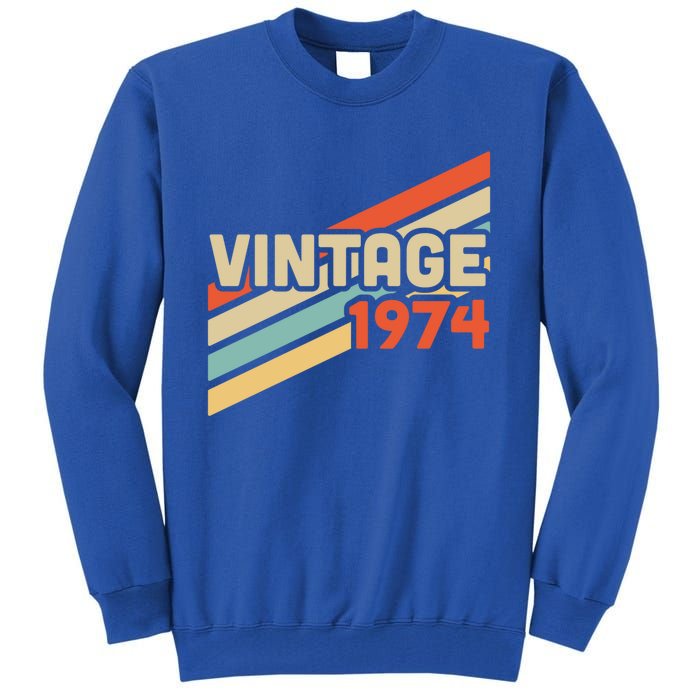 Vintage 1974 Gift Tall Sweatshirt