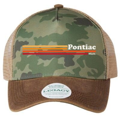 Vintage 1980s Graphic Style Pontiac Michigan Legacy Tie Dye Trucker Hat