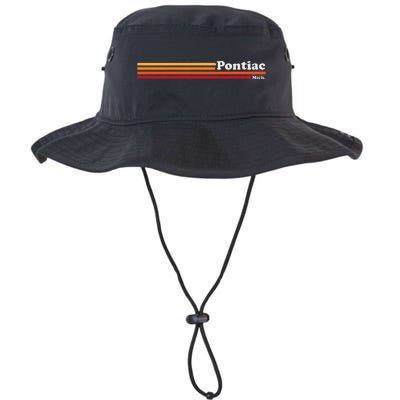 Vintage 1980s Graphic Style Pontiac Michigan Legacy Cool Fit Booney Bucket Hat