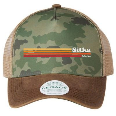 Vintage 1980s Graphic Style Sitka Alaska Legacy Tie Dye Trucker Hat