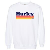 Vintage 1980s Graphic Style Hurley Virginia Garment-Dyed Sweatshirt