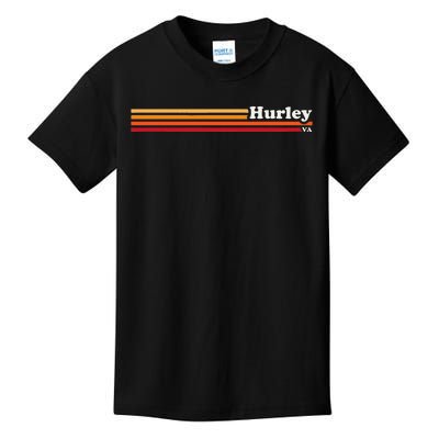 Vintage 1980s Graphic Style Hurley Virginia Kids T-Shirt