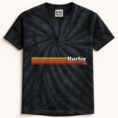 Vintage 1980s Graphic Style Hurley Virginia Kids Tie-Dye T-Shirt